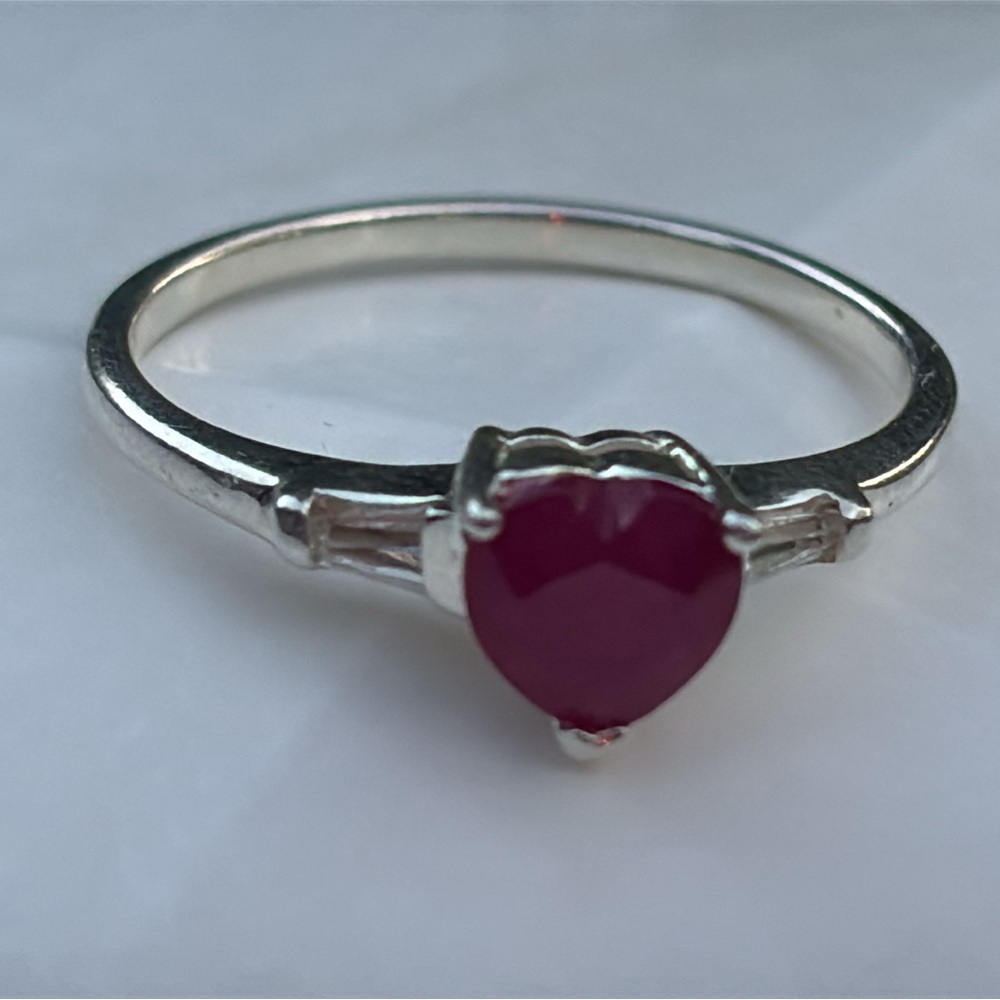 Sts Sterling Silver Ruby Ring